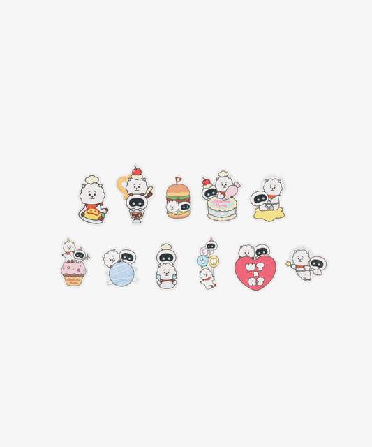 [Pre-Order] BTS - WOOTTEO X RJ COLLABORATION OFFICIAL MD STICKER SET