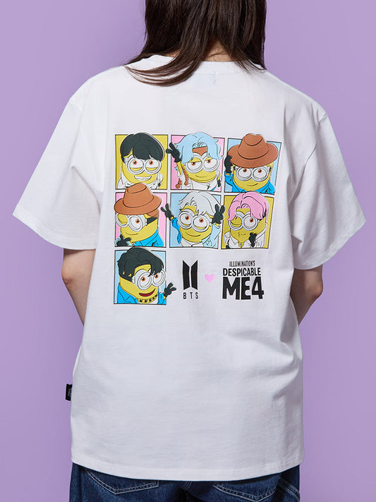 BTS - BTS X DM4 OFFICIAL MD SHORT SLEEVE T-SHIRT WHITE