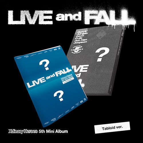 XDINARY HEROES - LIVE AND FALL 5TH MINI ALBUM TABLOID VER