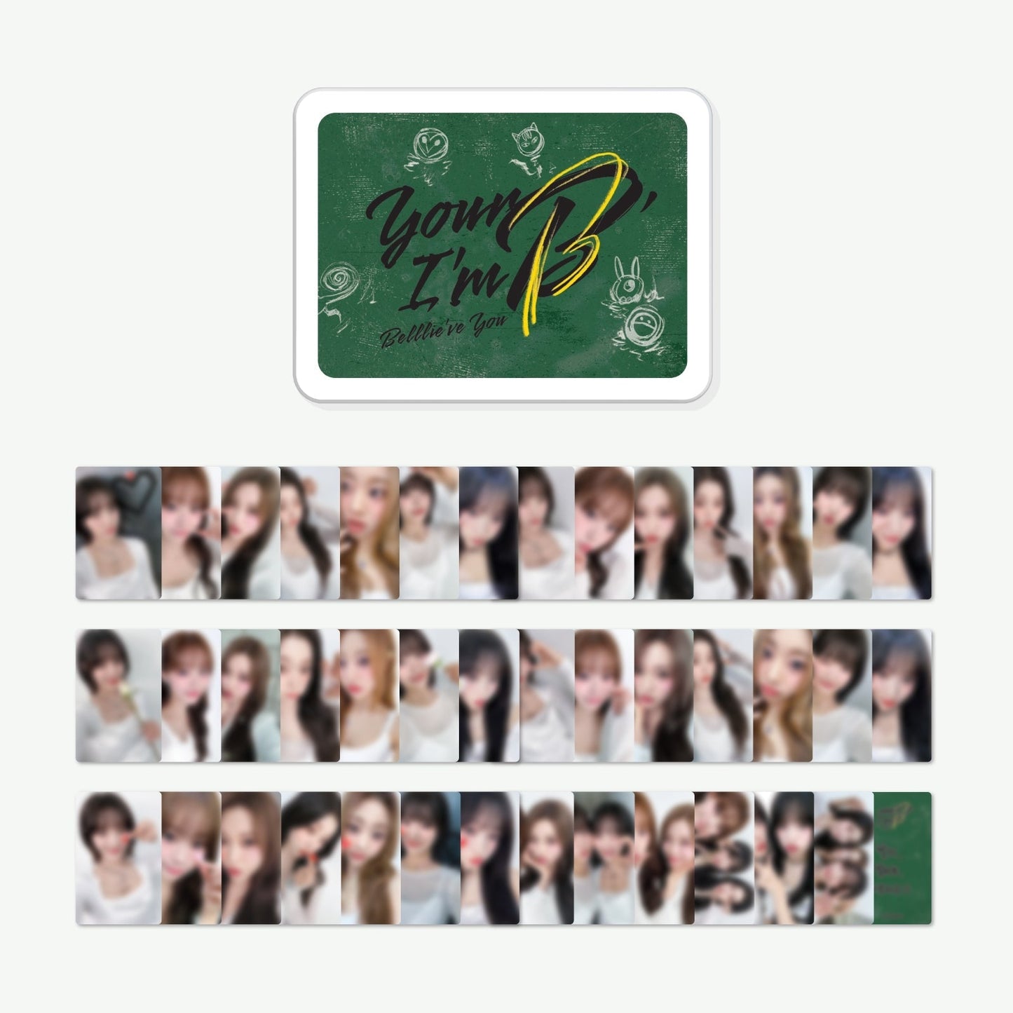 BILLLIE - YOUR B, I'M B (BELLLIE'VE YOU) 1ST FAN-CON OFFICIAL MD TIN CASE & PHOTOCARD SET