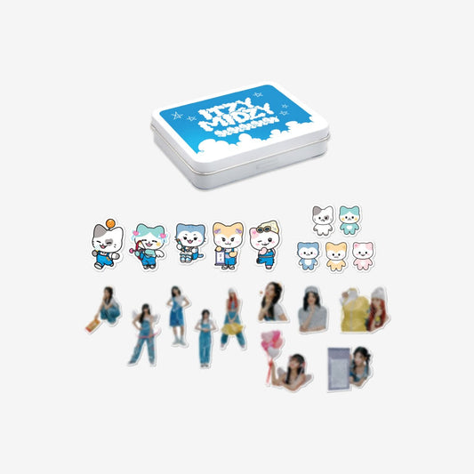 [Pre-Order] ITZY - ITZY X TWINZY POP UP STORE OFFICIAL MD TINCASE & STICKER SET