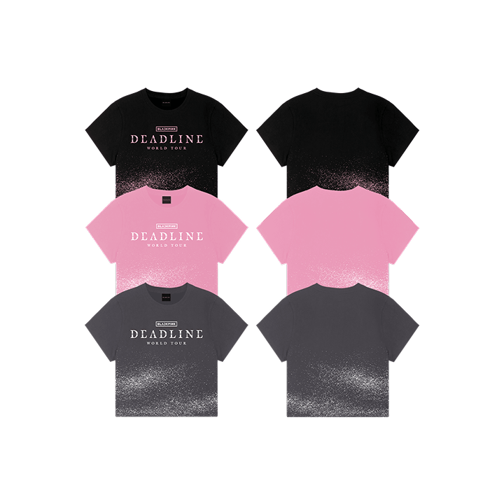 BLACKPINK - DEADLINE WORLD TOUR IN SEOUL OFFICIAL MD TOUR CROP TEE