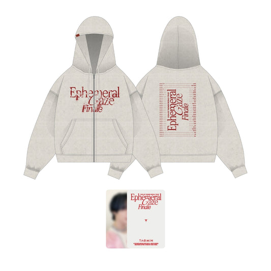 [Pre-Order] TAEMIN - EPHIMERAL GAZE WORLD TOUR FINALE OFFICIAL MD HOODIE ZIP-UP (TOUR ROUTING VER)