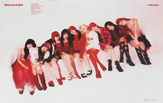 [POSTER 349-351] TWICE - STRATEGY 14TH MINI ALBUM STANDARD