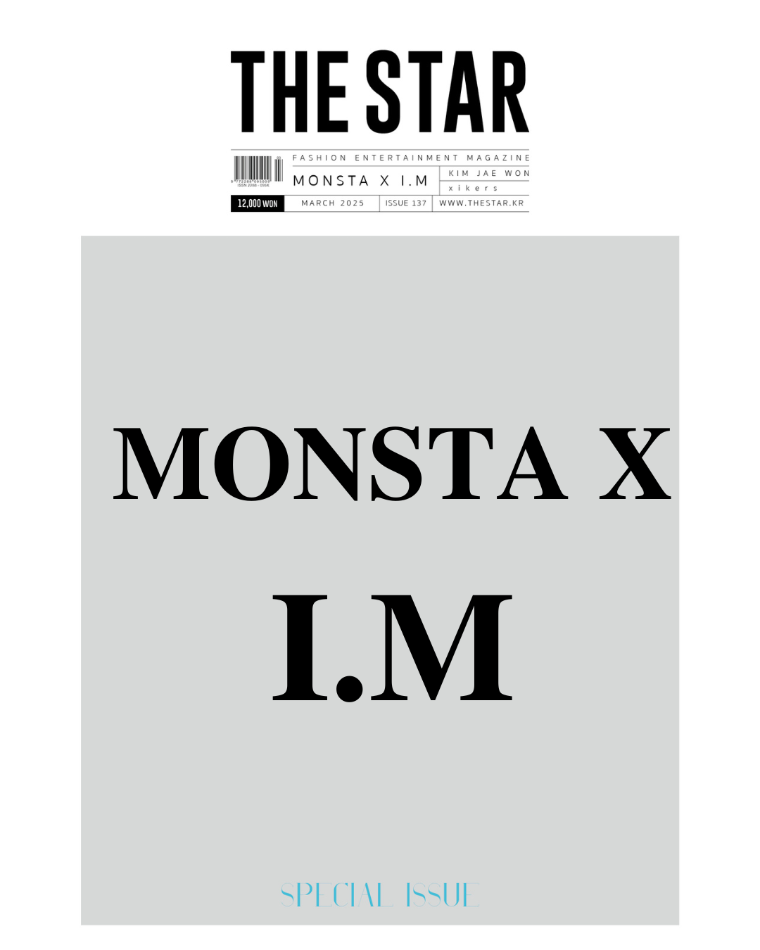 [Pre-Order] MONSTA-X I.M - THE STAR MAGAZINE 2025 MARCH ISSUE