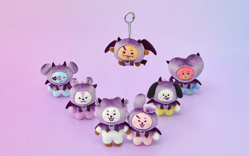 BT21 - ANGEL & VILLAIN VILLAIN PLUSH KEYRING