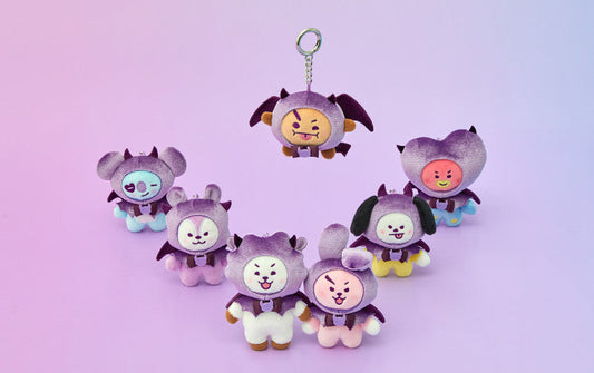 BT21 - ANGEL & VILLAIN VILLAIN PLUSH KEYRING