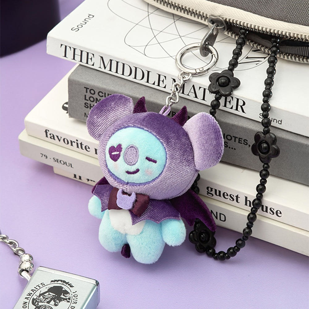 BT21 - ANGEL & VILLAIN VILLAIN PLUSH KEYRING