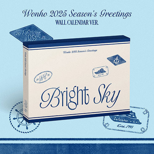 [Pre-Order] WONHO - BRIGHT SKY 2025 SEASON'S GREETINGS WALL CALENDAR VER