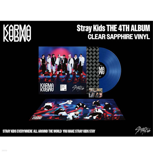 [Pre-Order] STRAY KIDS - KARMA (CLEAR SAPPHIRE VINYL)