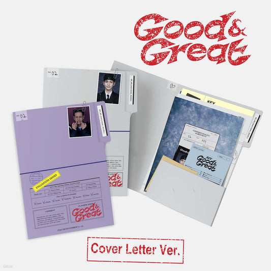 SHINEE KEY - GOOD & GREAT 2ND MINI ALBUM Cover Letter VER (PAPER VER.)