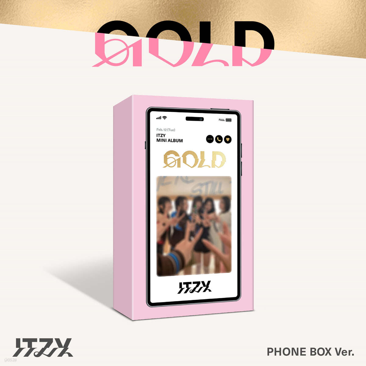 ITZY - GOLD 2ND ALBUM PHONE BOX