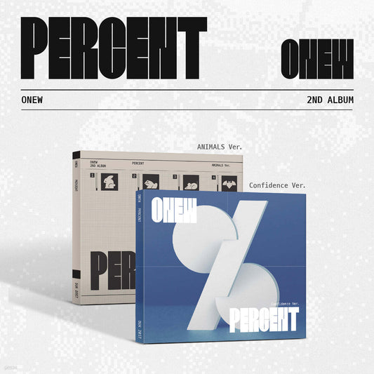 ONEW - PERCENT 2ND ALBUM DIGIPACK VER
