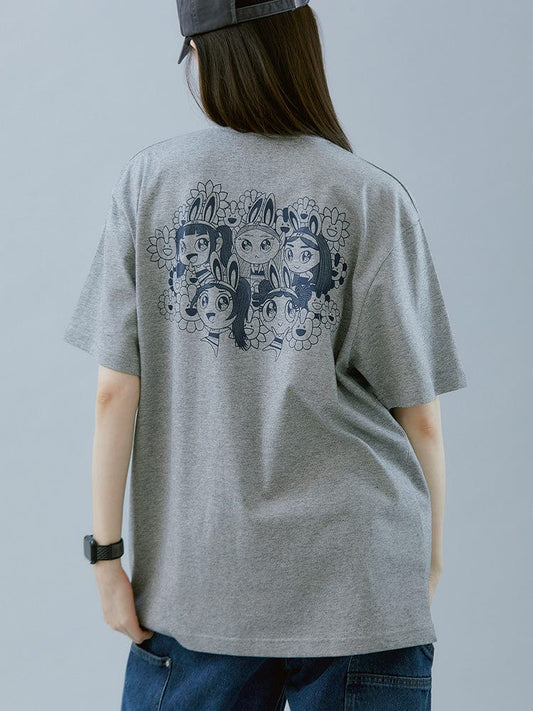 NEWJEANS - NEWJEANS X MURAKAMI OFFICIAL MD T SHIRT MELANGE GRAY