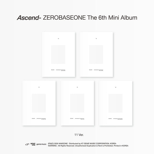 [Pre-Order] ZEROBASEONE - ASCEND- 6TH MINI ALBUM 11 VER