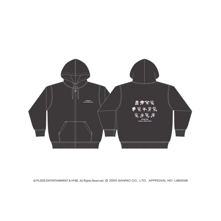 [Pre-Order] SEVENTEEN - SEVENTEEN X SANRIO CHARACTERS COLLABORATION 2ND OFFICIAL MD ZIP HOODIE
