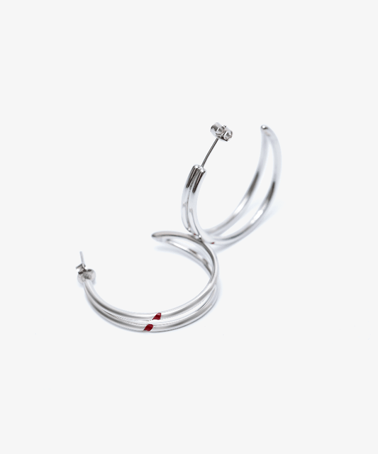 [Jimin] Red Carving Earring [ARTIST-MADE COLLECTION]