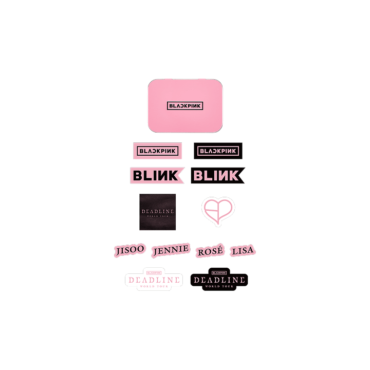 [2nd Pre-Order] BLACKPINK - DEADLINE WORLD TOUR IN SEOUL OFFICIAL MD BLACKPINK TIN CASE + STICKER SET