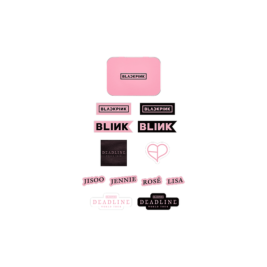 [2nd Pre-Order] BLACKPINK - DEADLINE WORLD TOUR IN SEOUL OFFICIAL MD BLACKPINK TIN CASE + STICKER SET