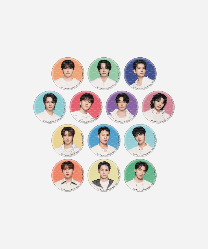 SEVENTEEN - TOUR FOLLOW' AGAIN TO JAPAN OFFICIAL MD CAN BADGE