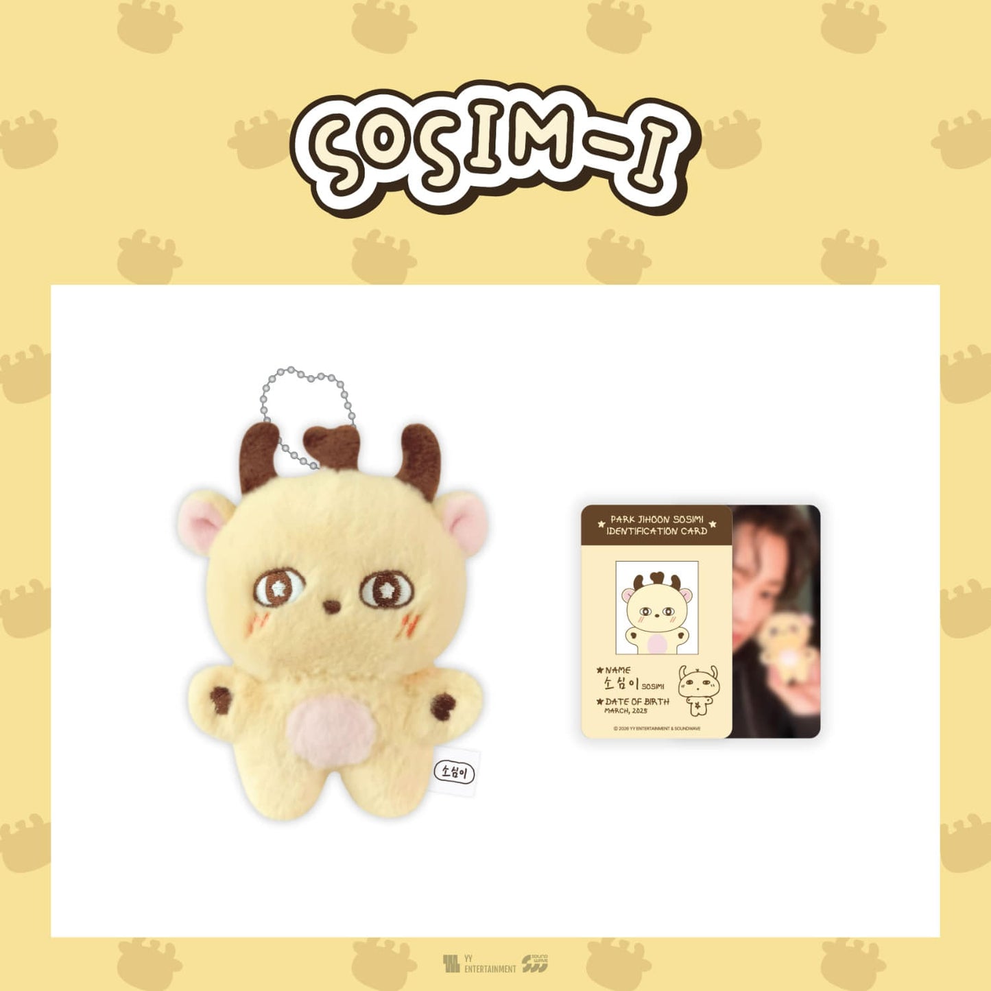 [Pre-Order] PARK JI HOON OFFICIAL MD [SOSIM-I] (PLUSH DOLL KEYRING)