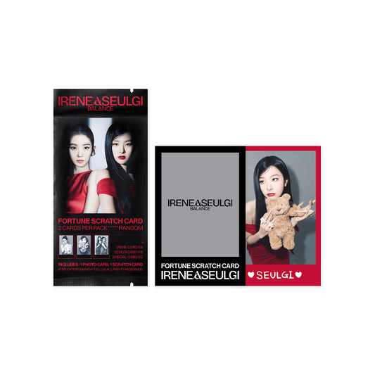 [Pre-Order] IRENE&SEULGI Balance in Seoul MD - FORTUNE SCRATCH CARD SET