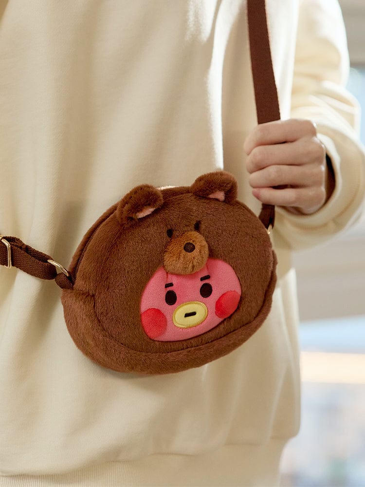 BT21 - BABY FLUFFY FACE DOLL CROSS BAG