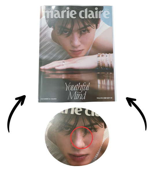 [Damaged] CHA EUN WOO - MARIE CLAIRE 2025 APRIL ISSUE A VERSION