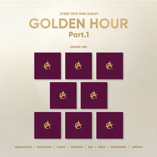 [Pre-Order] ATEEZ - GOLDEN HOUR : PART.1 10TH MINI ALBUM DIGIPACK