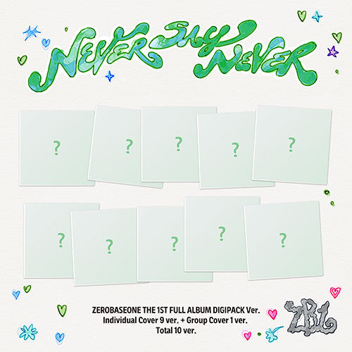[Pre-Order] ZEROBASEONE - NEVER SAY NEVER 1ST FULL ALBUM DIGIPACK VER