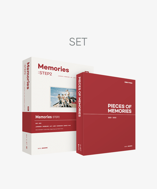 ENHYPEN - MEMORIES STEP 2 DVD + PIECES OF MEMORIES 2021-2022 SET