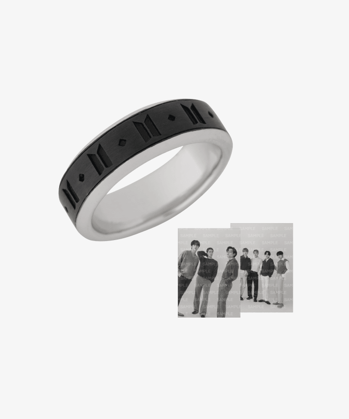 BTS - POP UP : MONOCHROME OFFICIAL MD RING (BLACK)