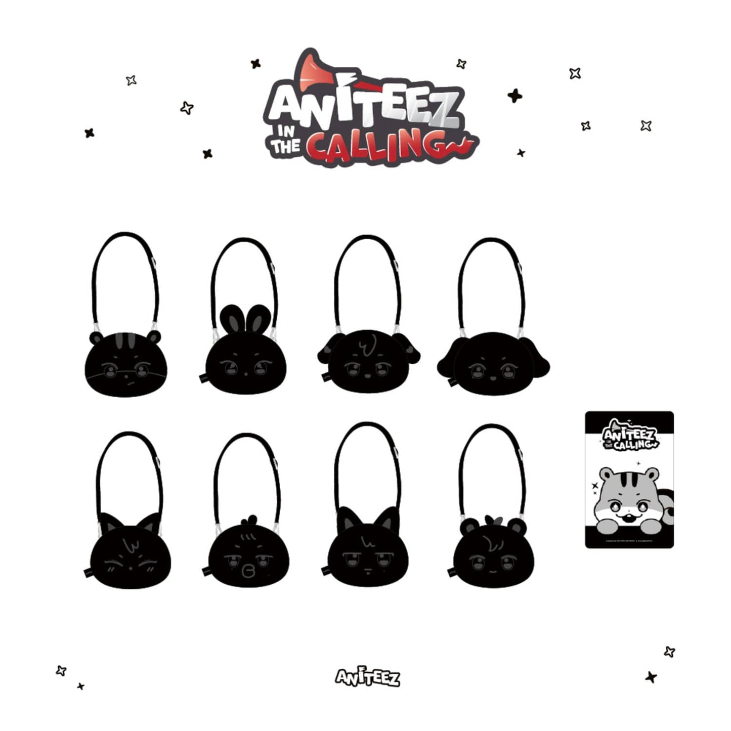 [Pre-Order] ATEEZ - ANITEEZ IN THE CALLING POP UP OFFICIAL MD FACE POUCH BAG