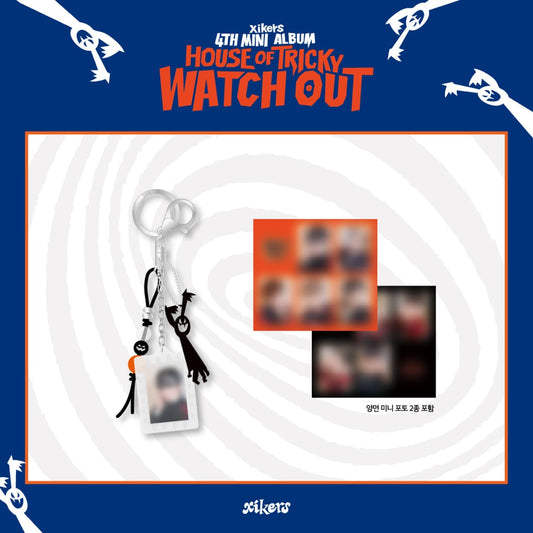 [Pre-Order] XIKERS - HOUSE OF TRICKY : WATCH OUT OFFICIAL MERCH MD PHOTO FRAME KEYRING