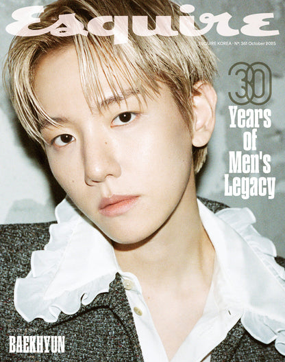 [Pre-Order] BAEKHYUN (EXO) & JUNGWOO (NCT) & NMIXX - ESQUIRE OCTOBER 2025