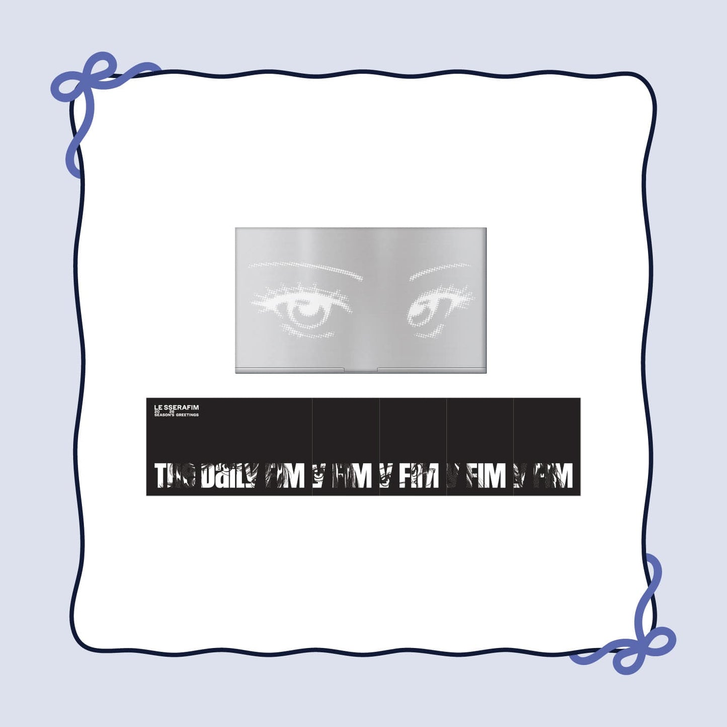 [Pre-Order] LE SSERAFIM - HOLIDAY HOUSE HYBE 2026 SEASON'S GREETINGS OFFICIAL MD NAME CARD CASE SET