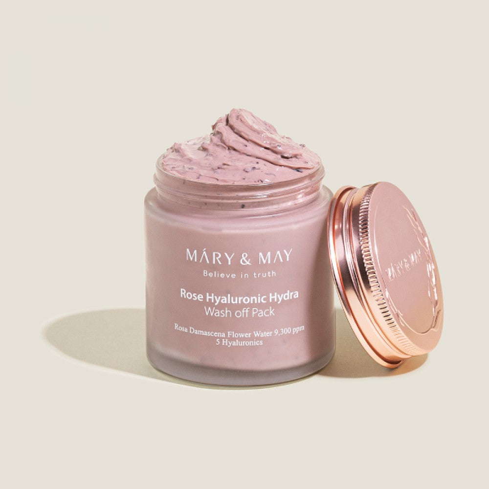 [Mary&May] Rose Hyaluronic Hydra Wash Off Pack - 125g