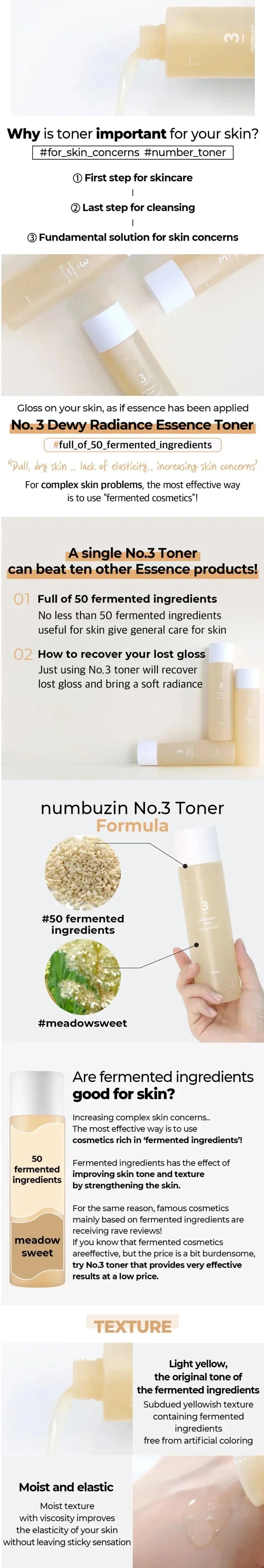 numbuzin No.3 Super Glowing Essence Toner