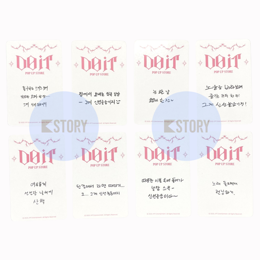 [Photocard 2258-2265] Stray Kids DO IT POP UP STORE OFFICIAL MD: Week 2