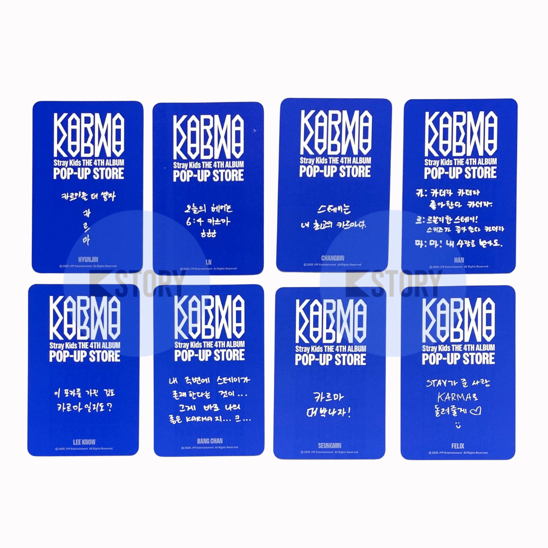 [Photocard 2274-2281] Stray KidsPOP UP STORE OFFICIAL MD: Week 1