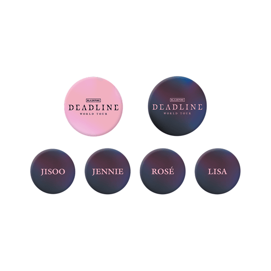 [2nd Pre-Order] BLACKPINK - DEADLINE WORLD TOUR IN SEOUL OFFICIAL MD PIN BUTTON SET