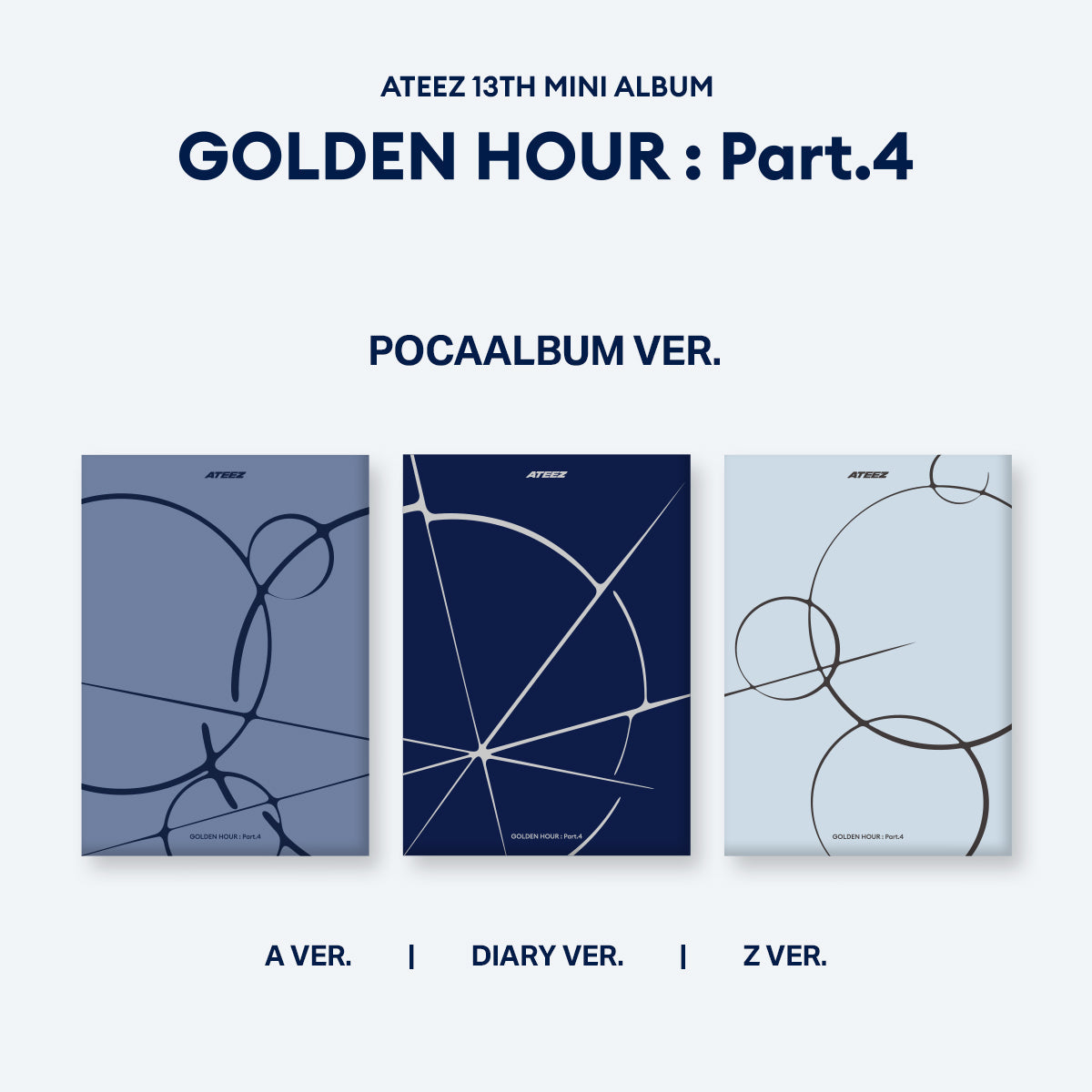 [Pre-Order] ATEEZ - GOLDEN HOUR : PART.4 MINI 13TH ALBUM POCA ALBUM