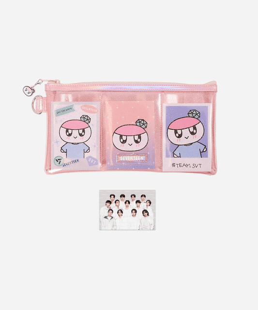 [Pre-Order] SEVENTEEN - TOUR FOLLOW' AGAIN TO JAPAN OFFICIAL MD BONGBONGEE PHOTO CARD POUCH