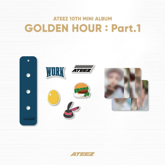 [Pre-Order] ATEEZ - GOLDEN HOUR : PART.1 OFFICIAL MD SILICONE CHARM KEYRING SET