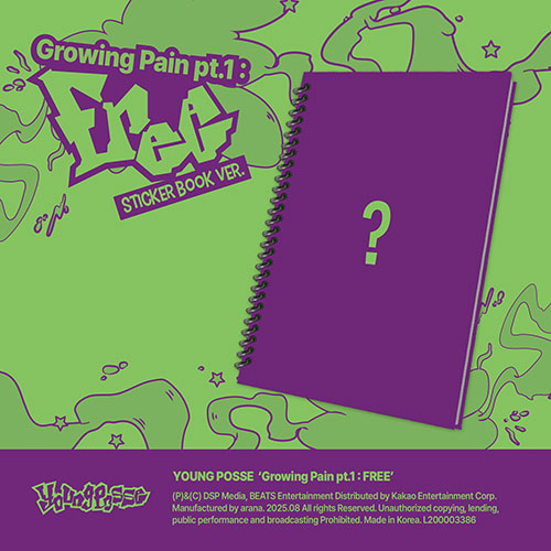 [Pre-Order] YOUNG POSSE - GROWING PAIN PT.1 : FREE EP ALBUM STICKER BOOK VER