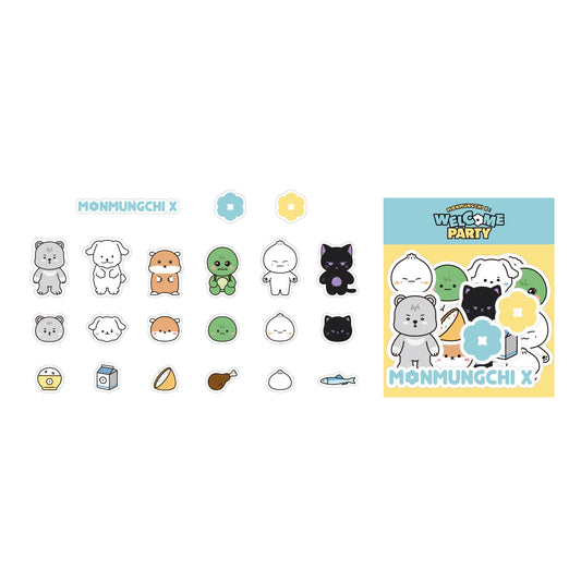[Pre-Order] MONSTA X - MONMUGCHI X : WELCOM PARTY POP UP STORE OFFICIAL MD MONMUNGCHI X STICKER PACK