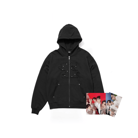 [Pre-Order] ENHYPEN - WALK THE LINE : FINAL WORLD TOUR OFFICIAL MD STUD ZIP UP HOODIE