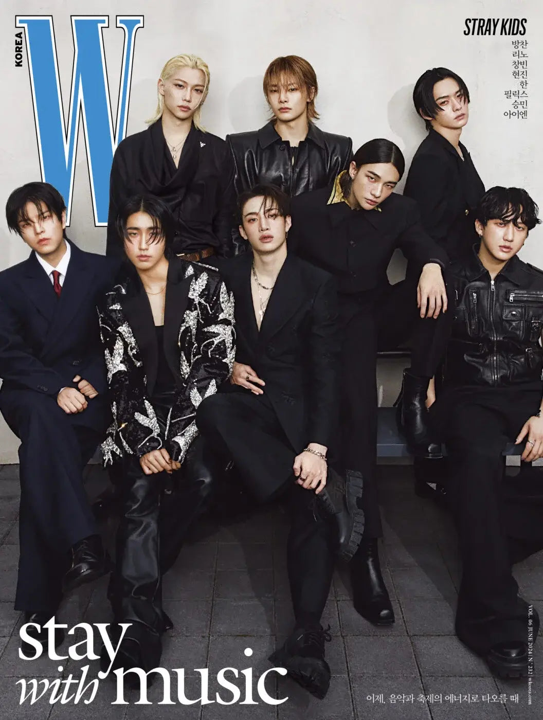 STRAY KIDS - W KOREA MAGAZINE 2024 VOL.6 ISSUE(JUNE)