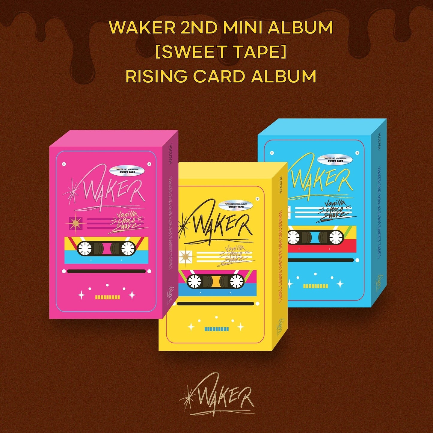 [Pre-Order] WAKER - 2nd Mini Album Sweet Tape [RISING CARD ALBUM]