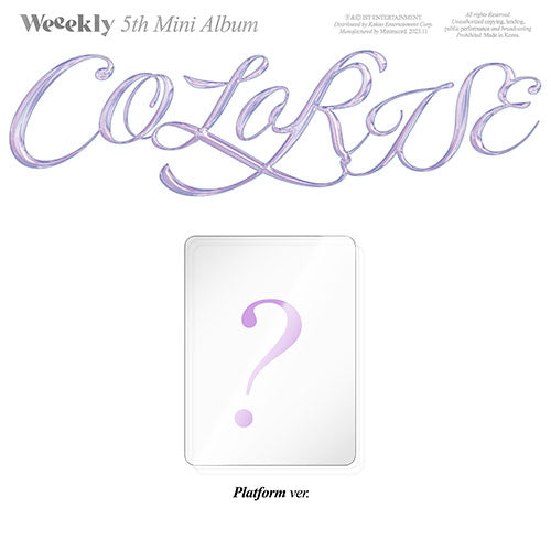 WEEEKLY - COLORISE 5TH MINI ALBUM PLATFORM VER.